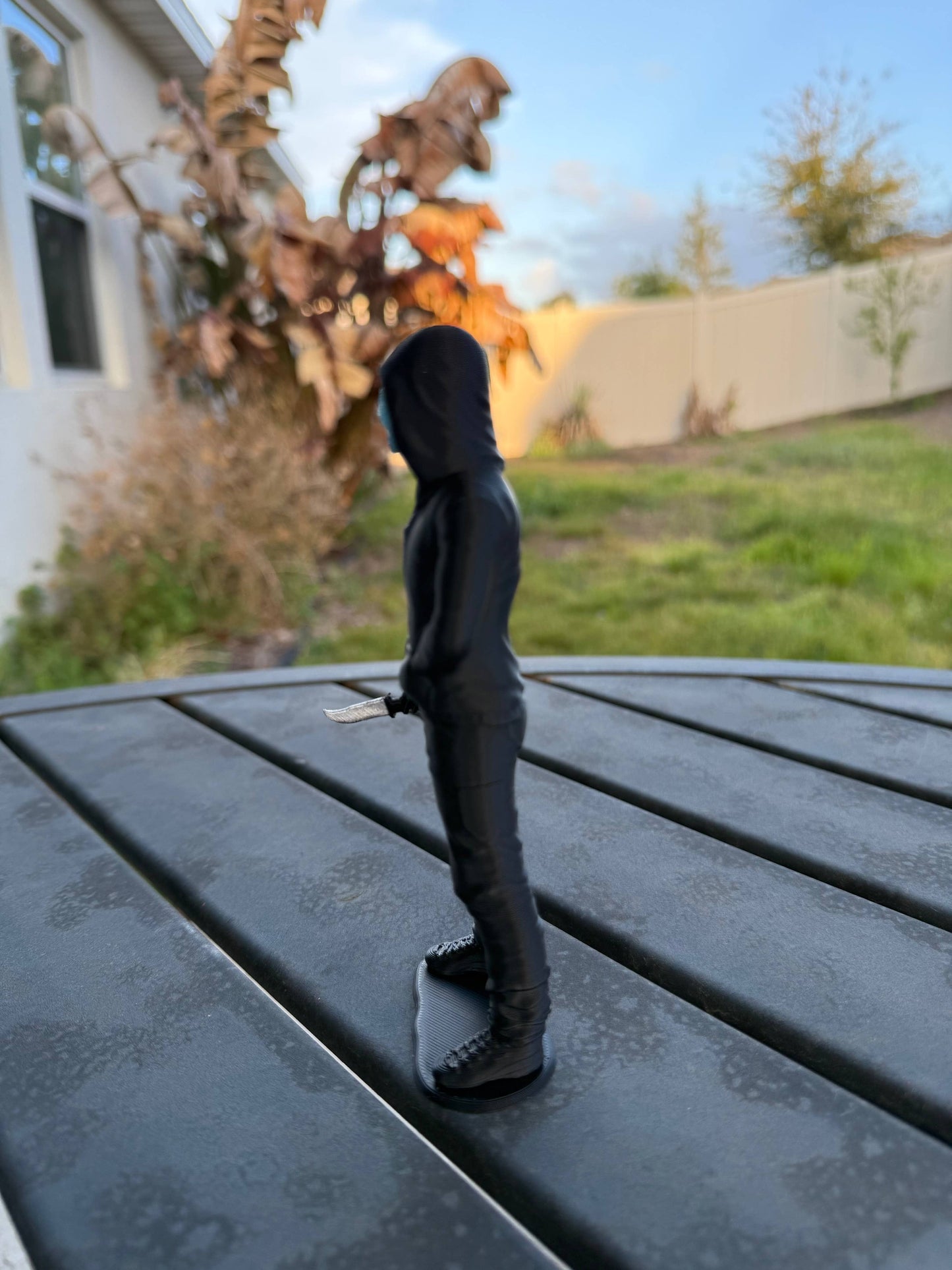 Hooded Masked Figures | Bookshelf Shelf Decor | Dark Romance
