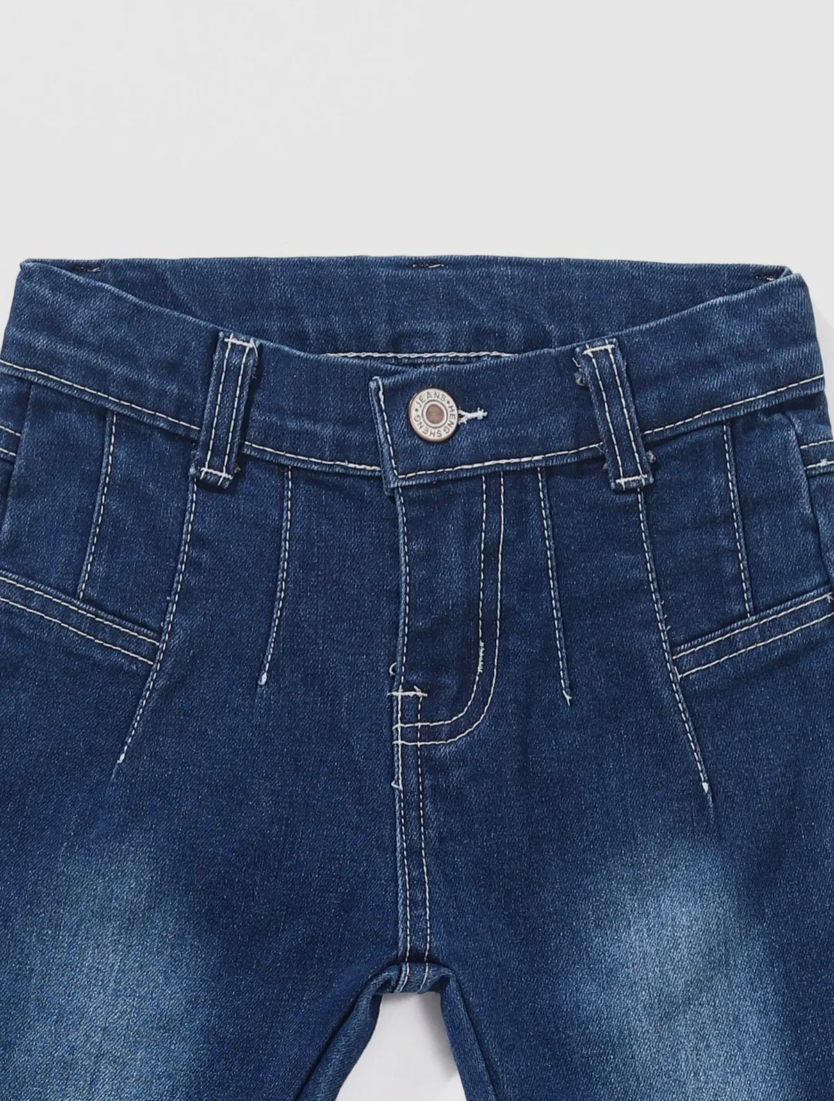 Girls Washed Flare Jeans