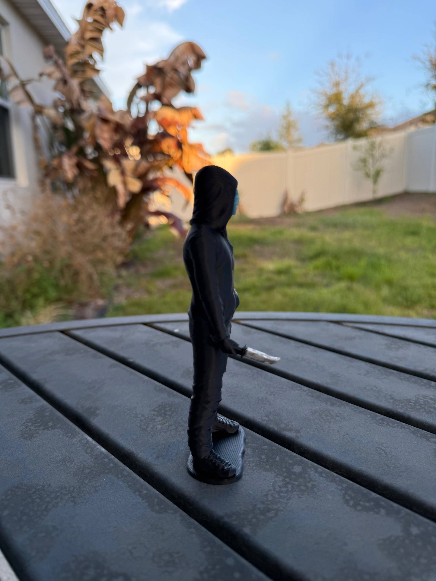 Hooded Masked Figures | Bookshelf Shelf Decor | Dark Romance