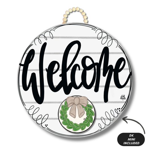 Shiplap "Welcome" Hanger + Mini