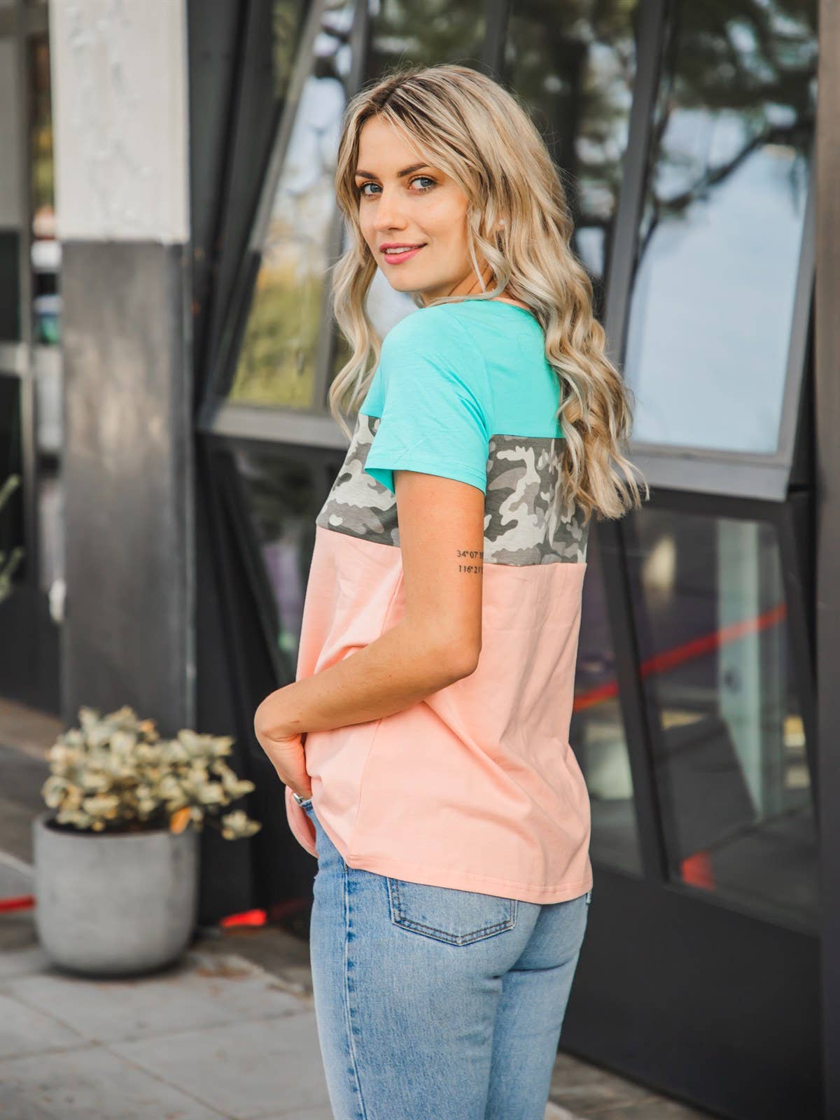 Miya Color Block Top