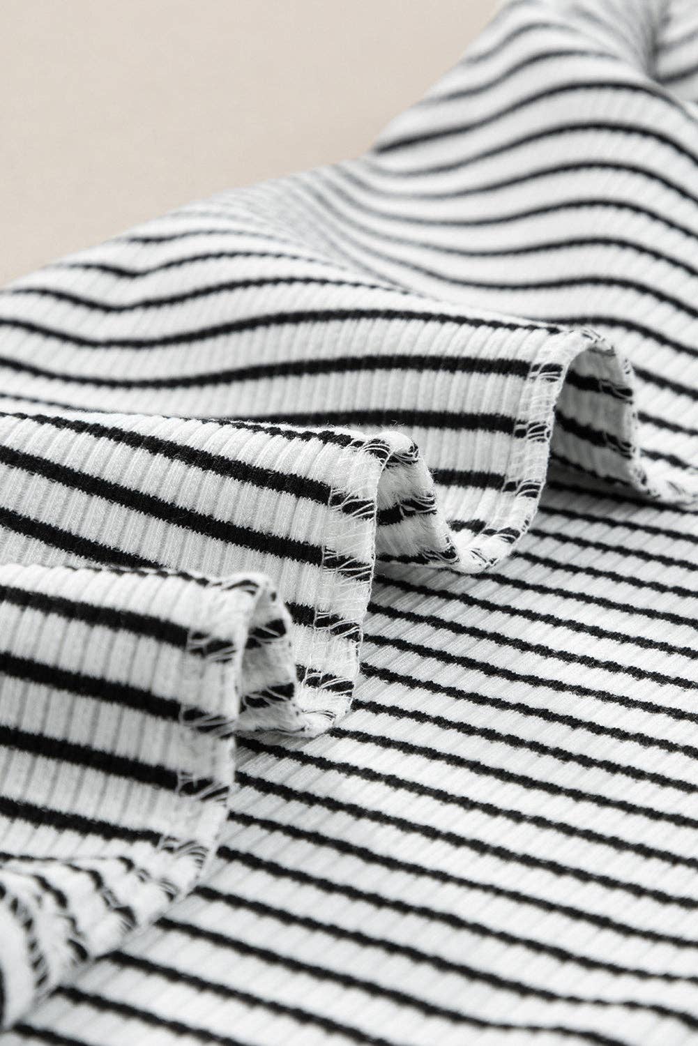 Striped Print Sleeveless Top