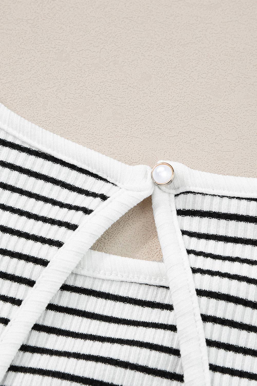 Striped Print Sleeveless Top