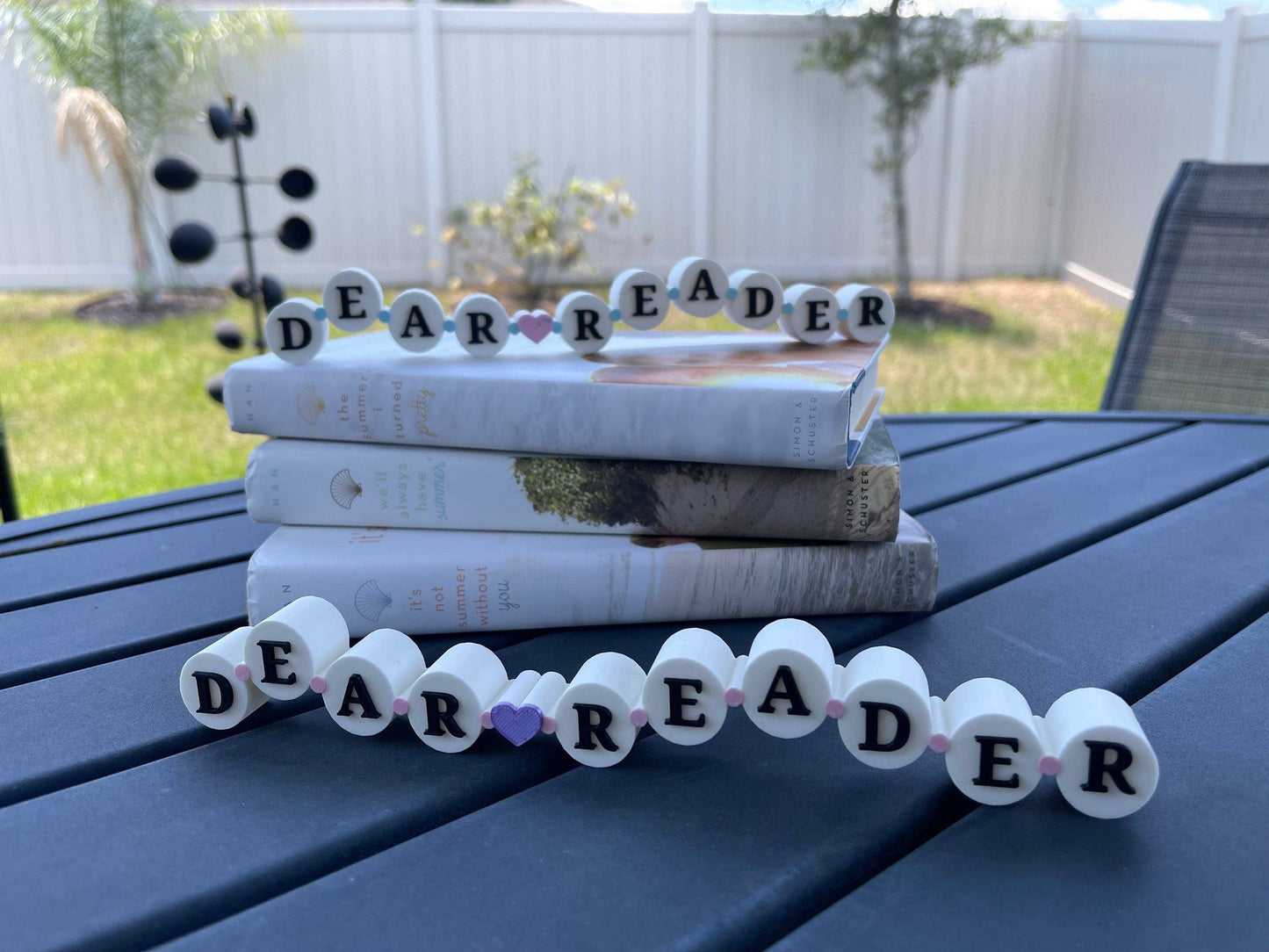 Friendship Bracelet inspired Book Shelf Sign