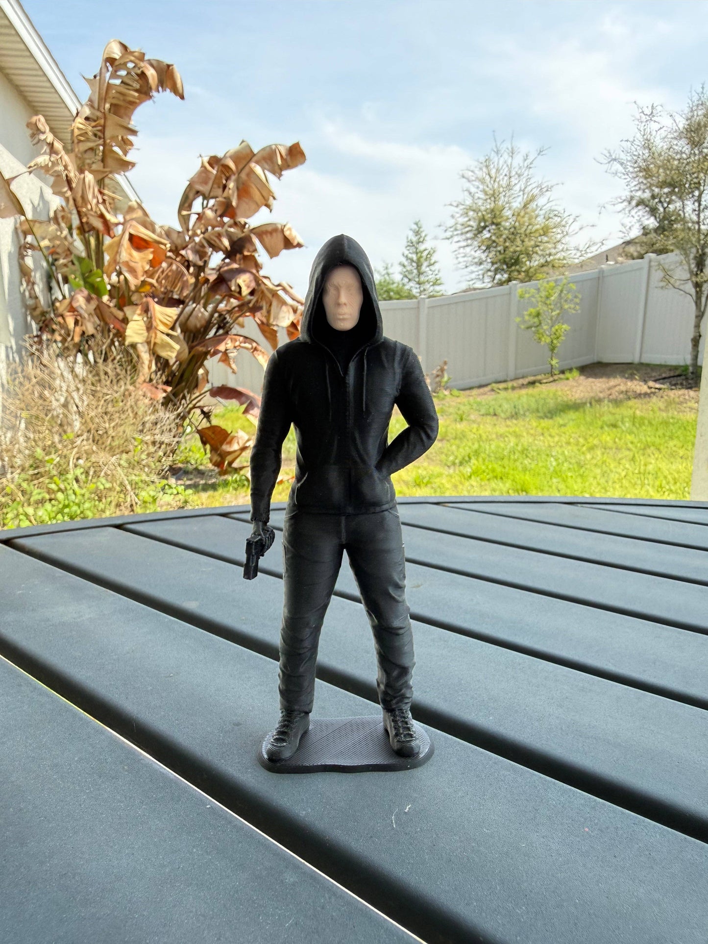 Hooded Masked Figures | Bookshelf Shelf Decor | Dark Romance