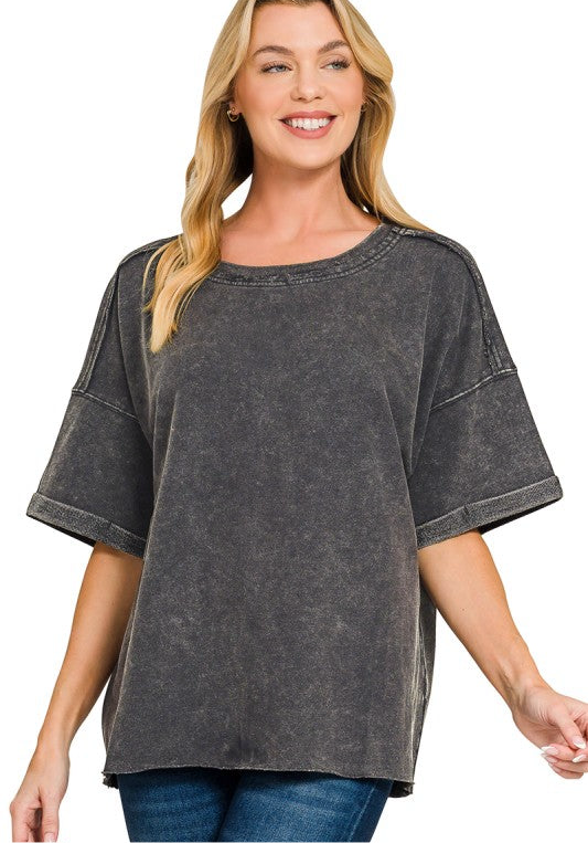 The Quinn Acid Wash Tee