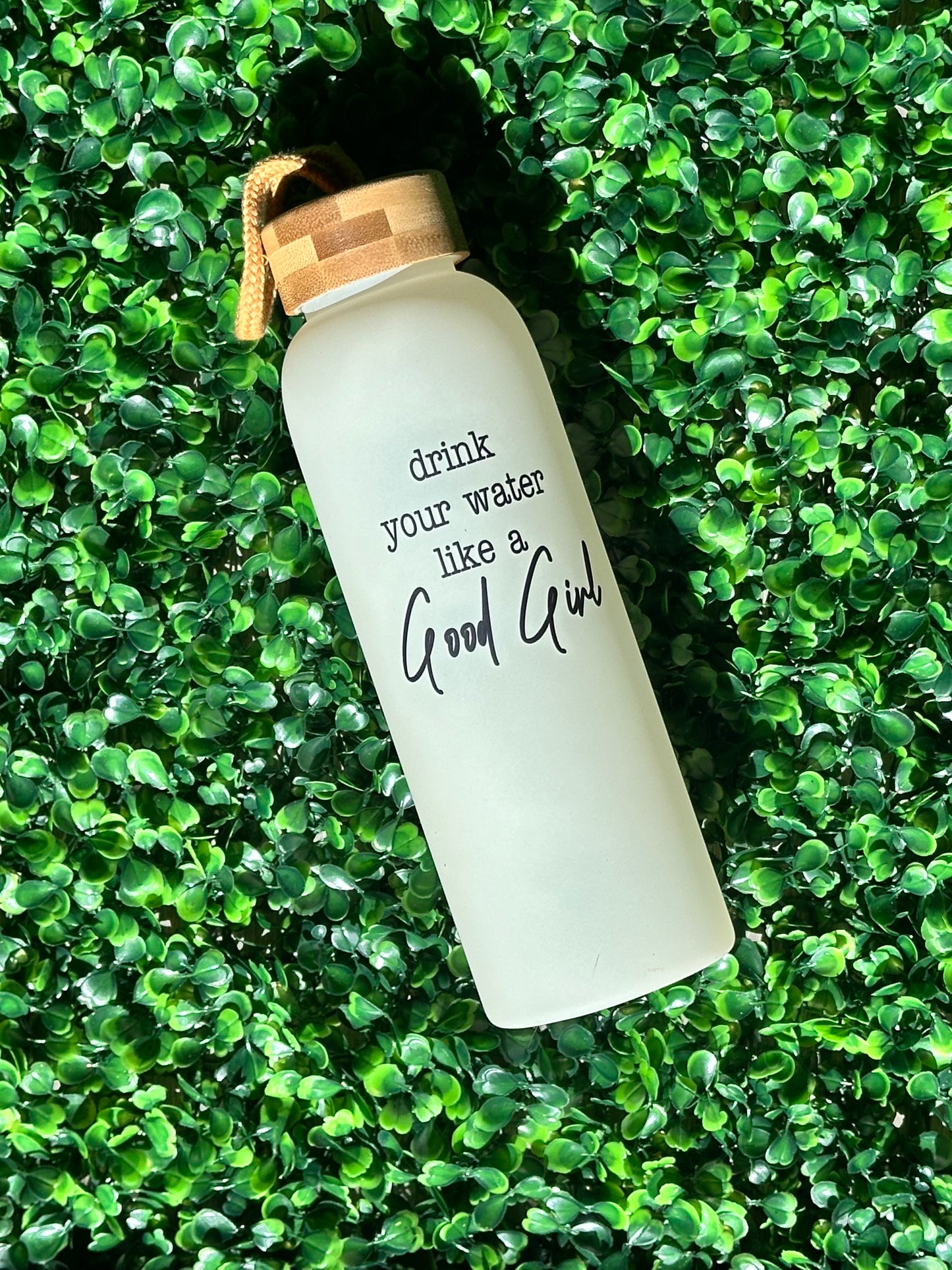 GG Glass Water Bottle