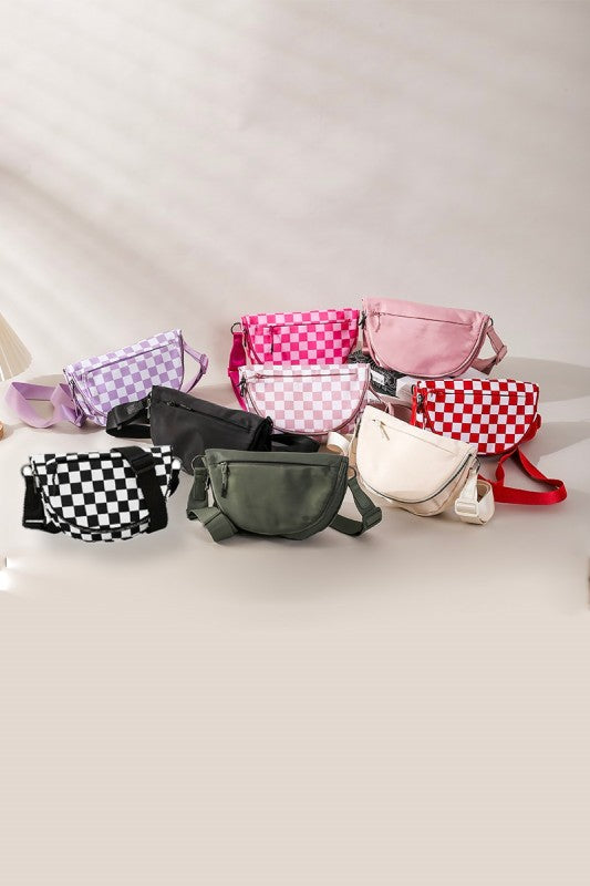 Checkered Crossbody