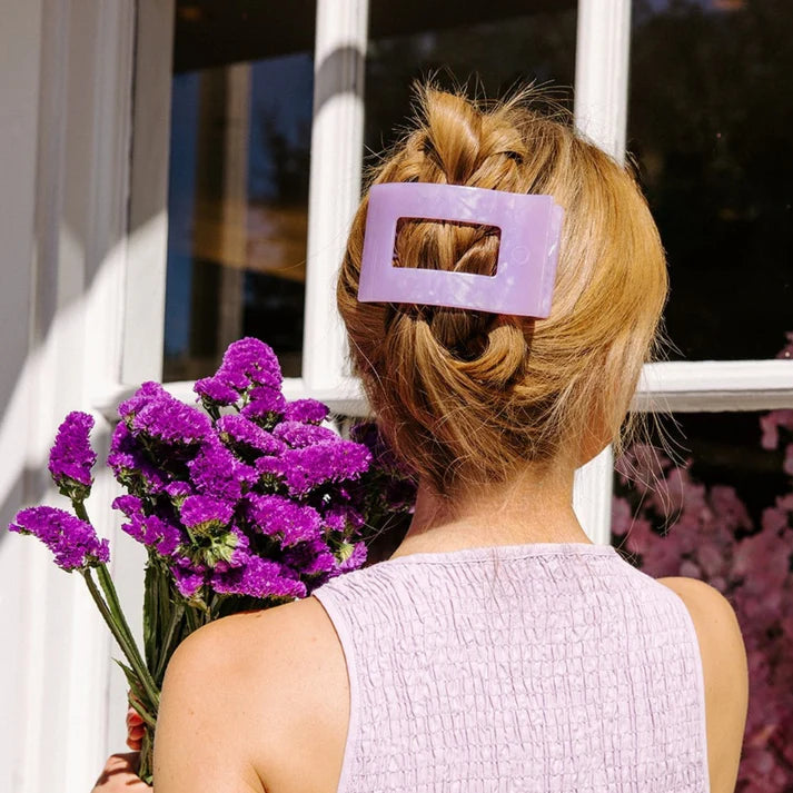 Flat Rectangle Hair Clip- Large
