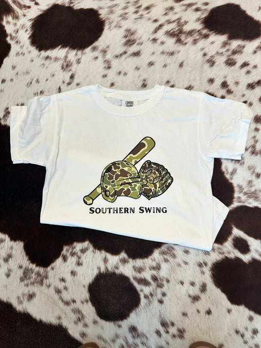 SS Camo Baseball Kids Tee