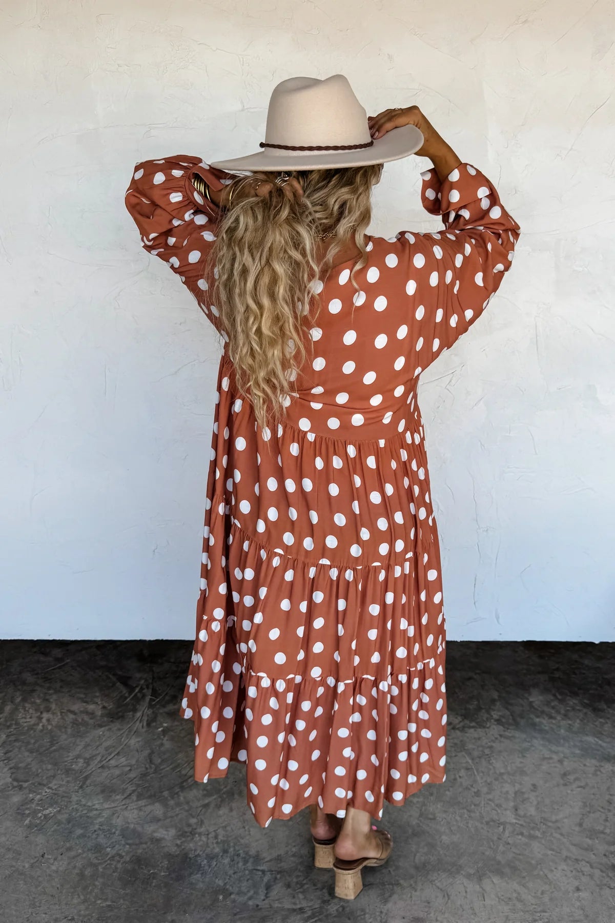 Kora Polka Dot Midi Dress