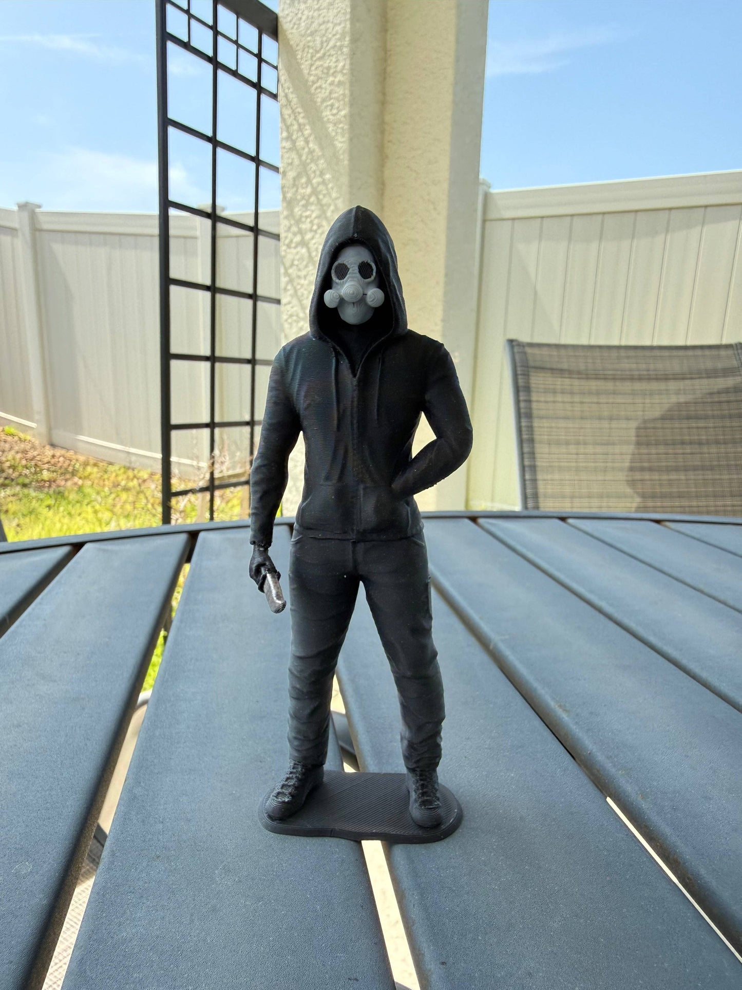 Hooded Masked Figures | Bookshelf Shelf Decor | Dark Romance