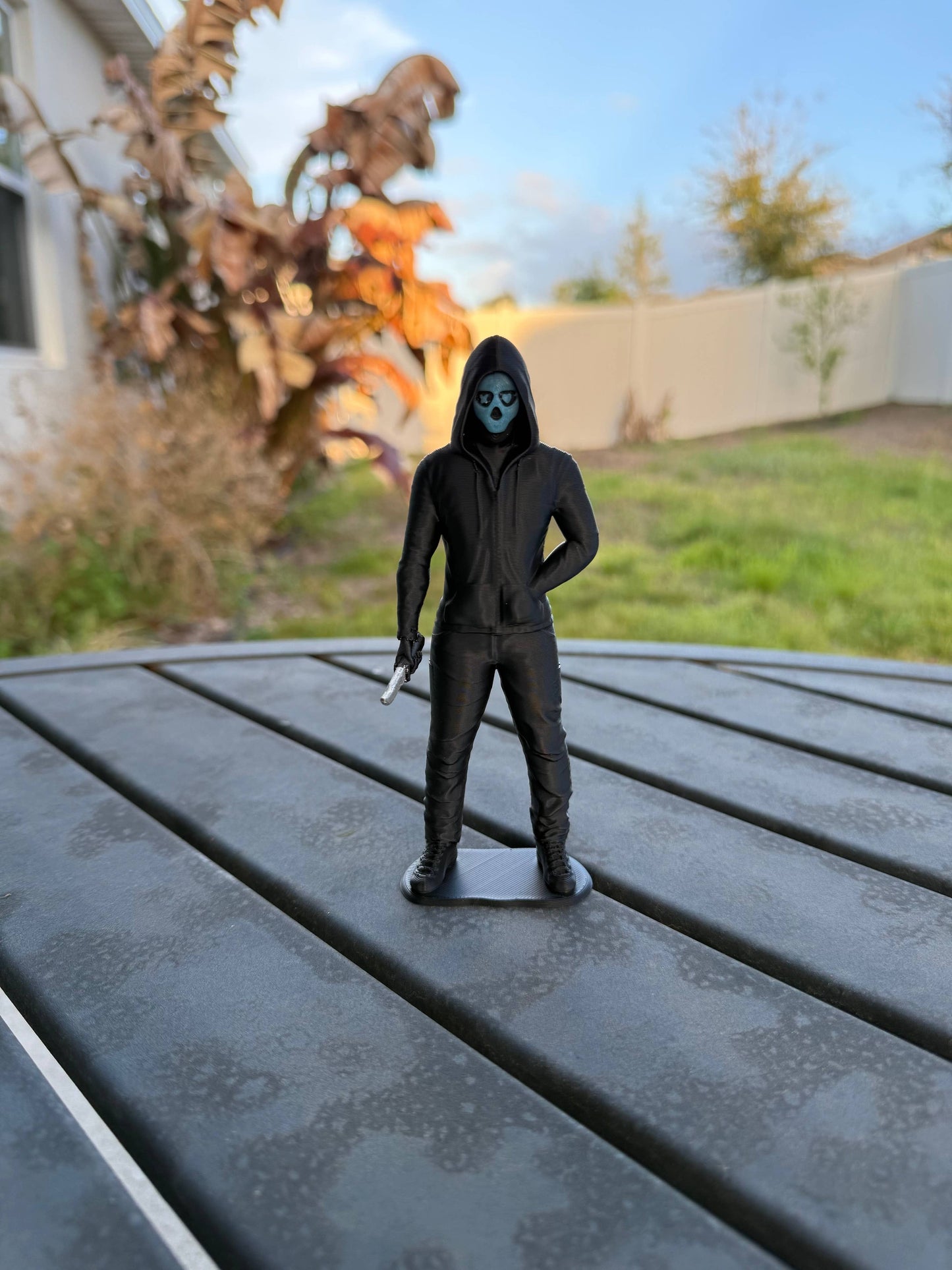 Hooded Masked Figures | Bookshelf Shelf Decor | Dark Romance
