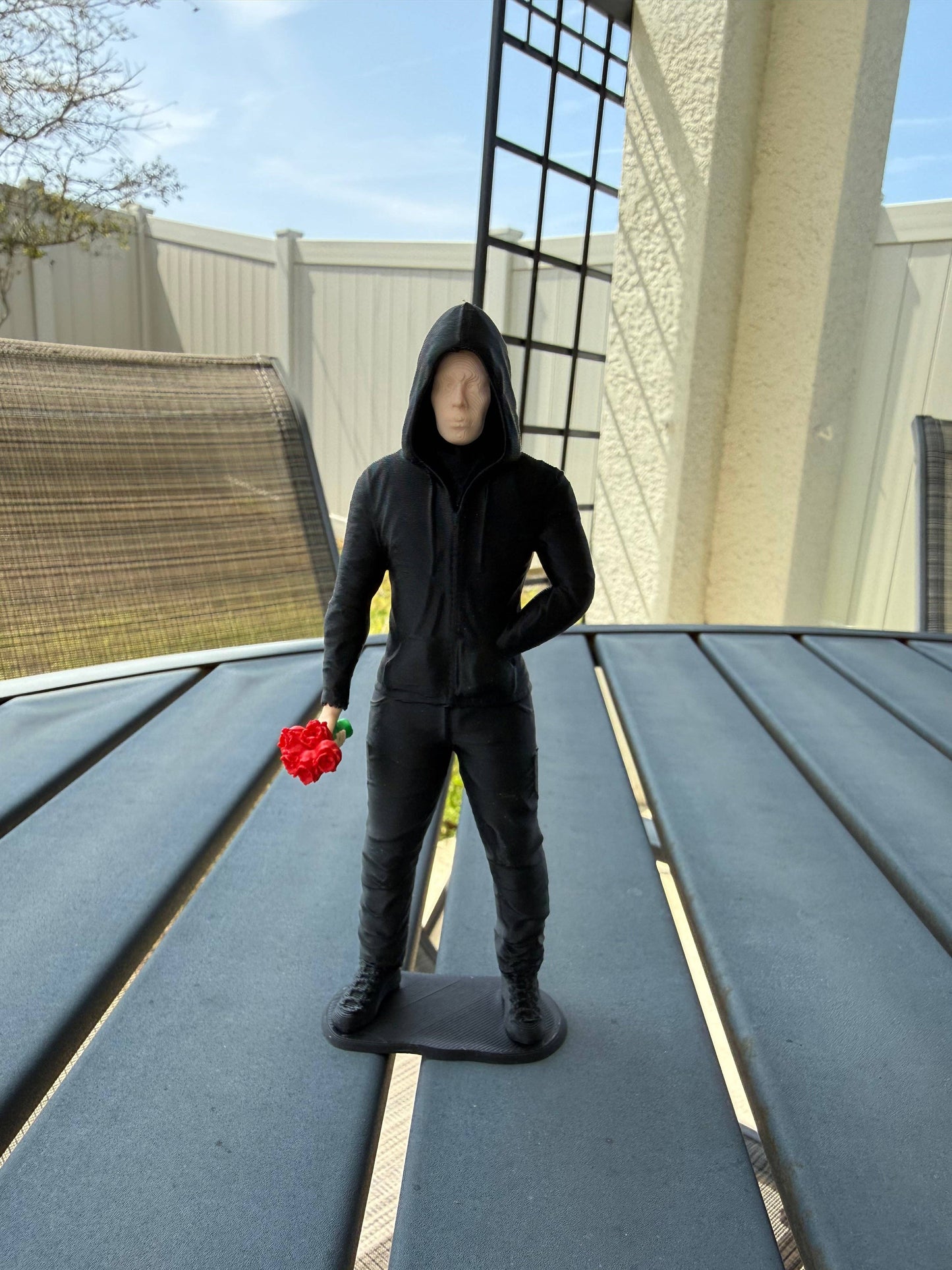 Hooded Masked Figures | Bookshelf Shelf Decor | Dark Romance
